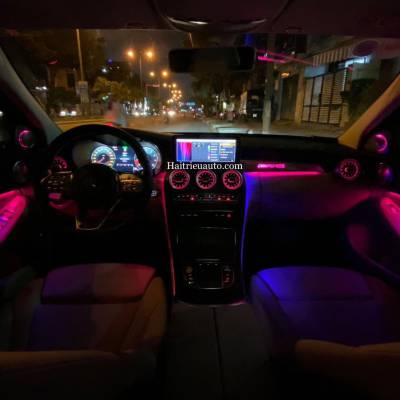 Cửa gió Turbine đèn LED theo xe Mercedes C200