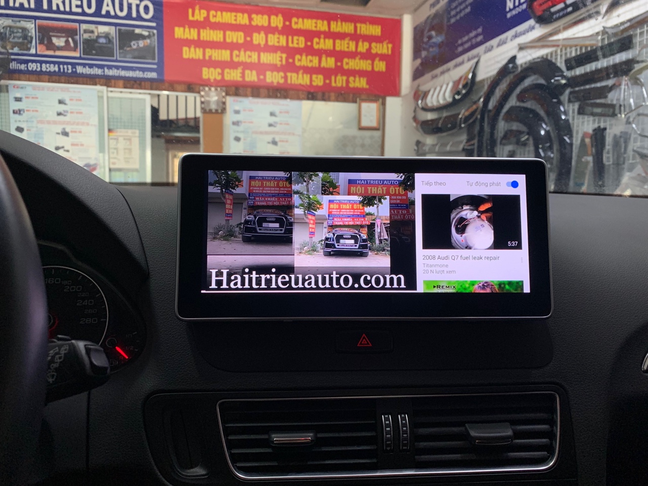 Màn hình android cho xe Audi Q5 7 Image