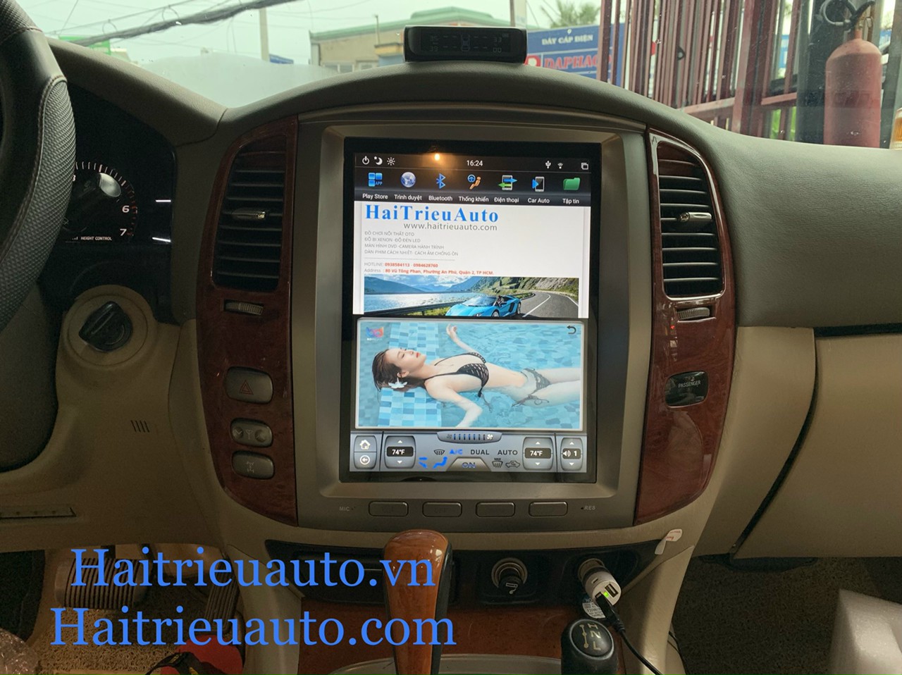 Màn hình android tesla theo xe lexus LX470 2 Image