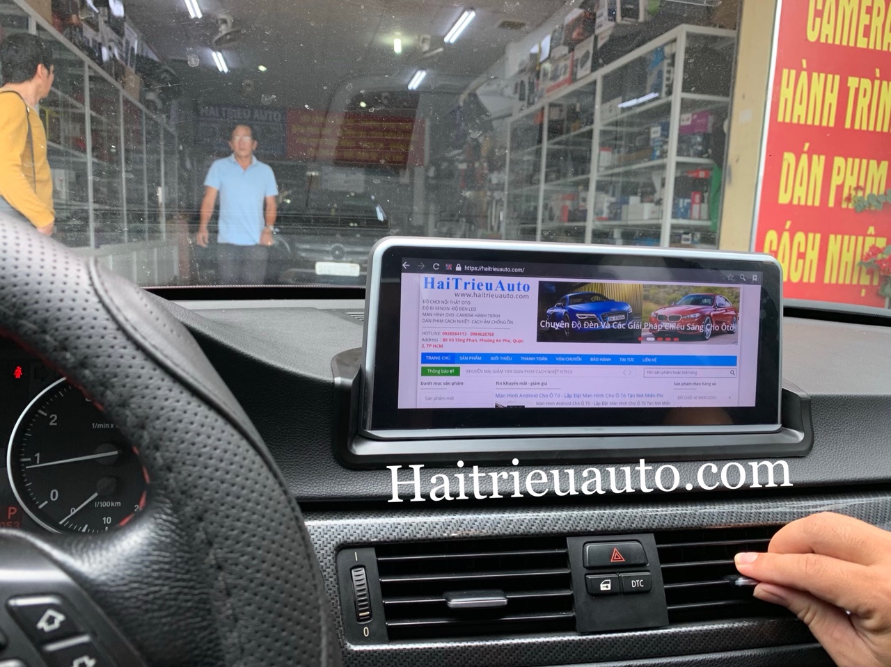 Màn hình android theo xe BMW E90 2 Image