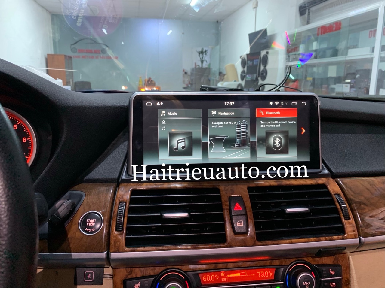 Màn hình android theo xe BMW X6 2007-2010 5 Image