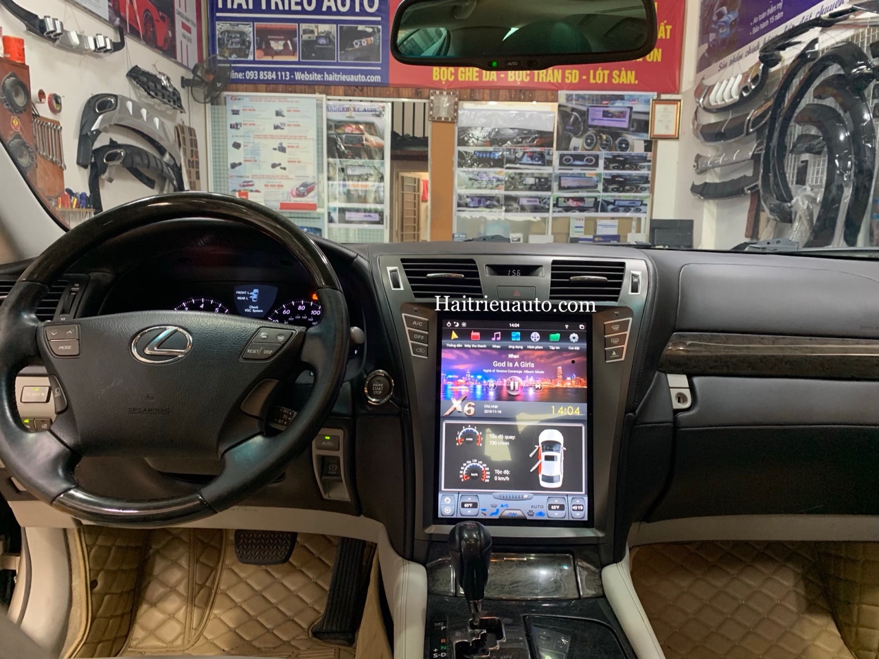 Màn hình tesla android xe Lexus LS 600hL 2 Image