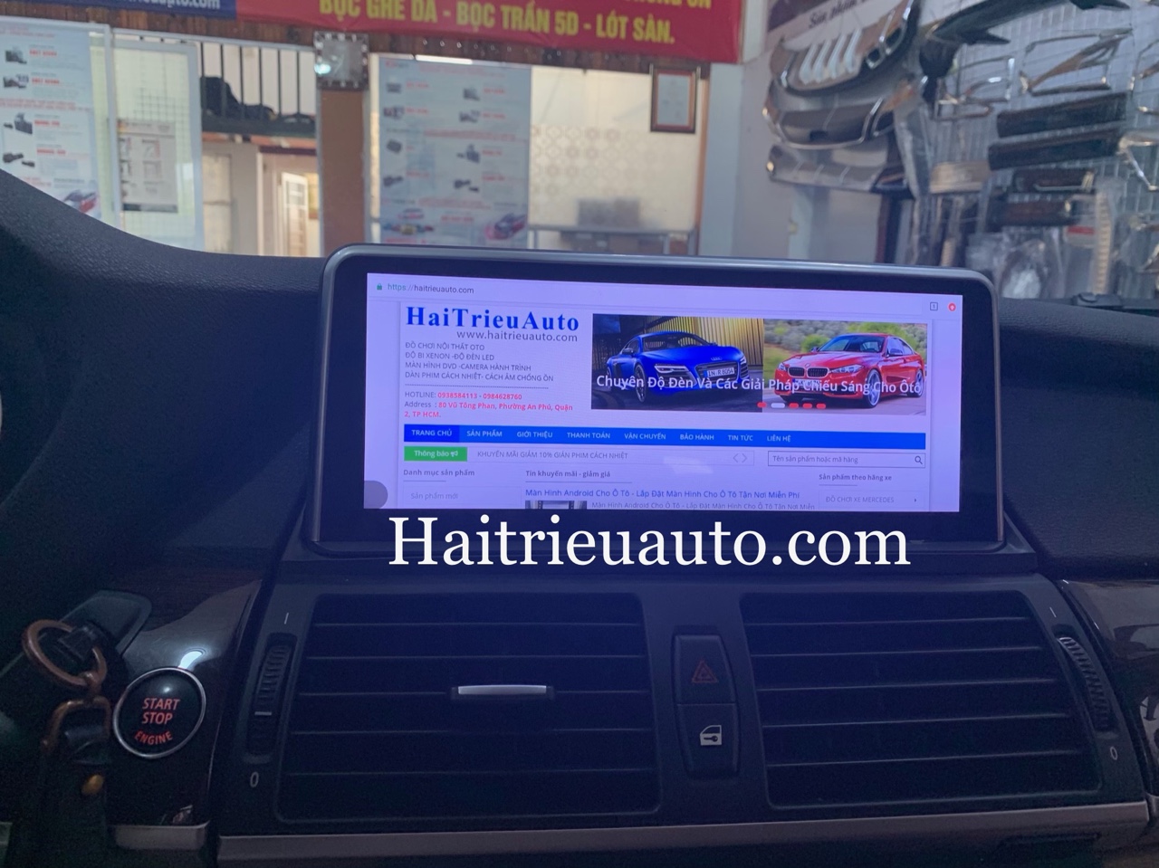 Màn hình android theo xe BMW E70 2 Image