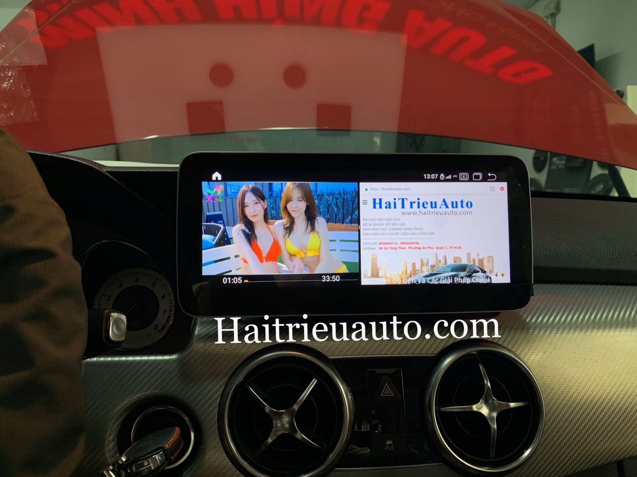 Màn hình android theo xe Mercedes GLK 2 Image