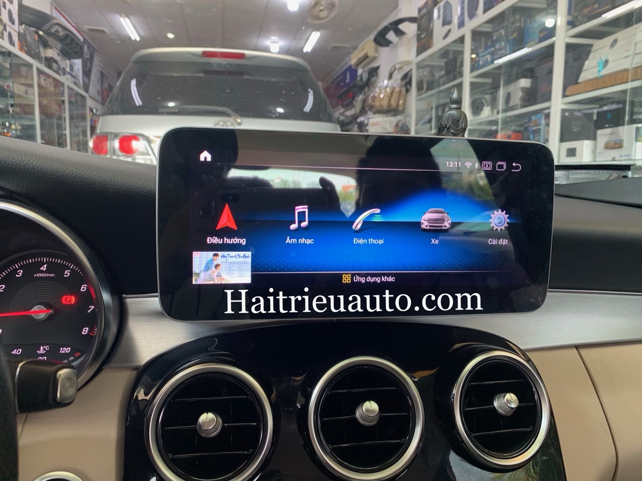 Màn hình android theo xe Mercedes C200 2016 5 Image