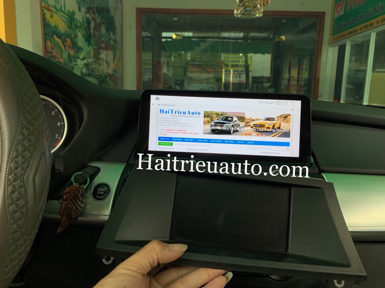 Màn hình android theo xe BMW X6 7 Image