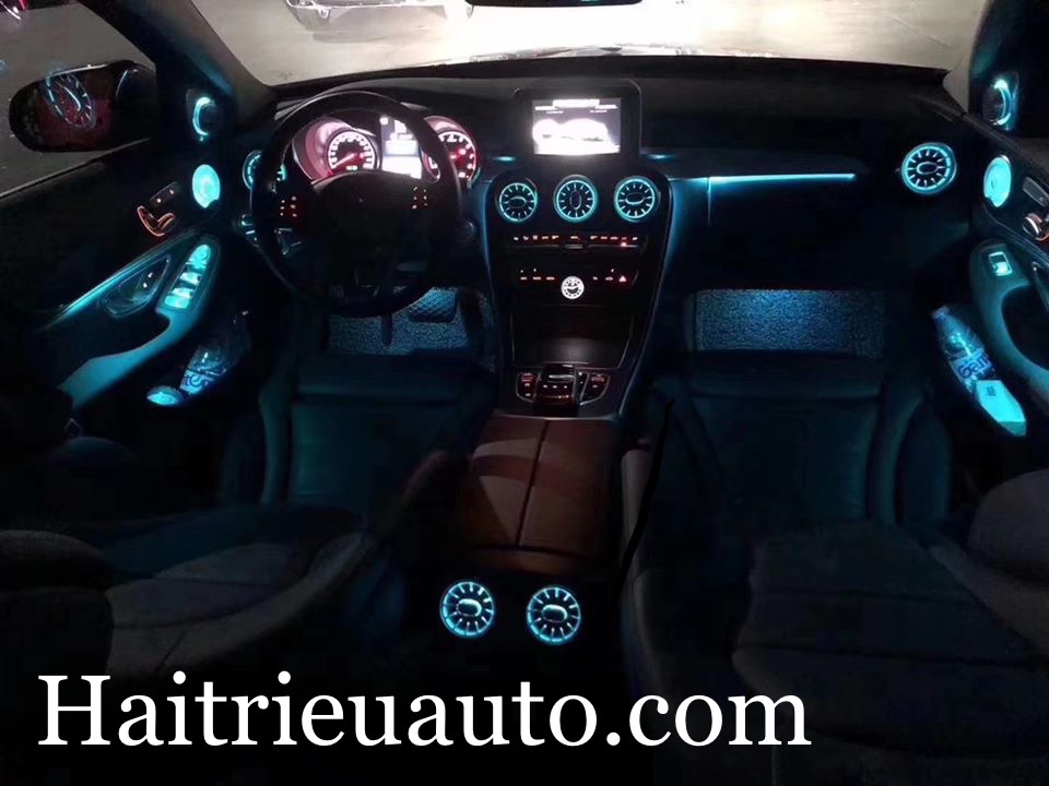 Nâng cấp led 64 mầu cho xe Mercedes C 300 5 Image