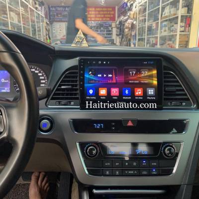 màn hình android theo xe Hyundai Sonata 2016