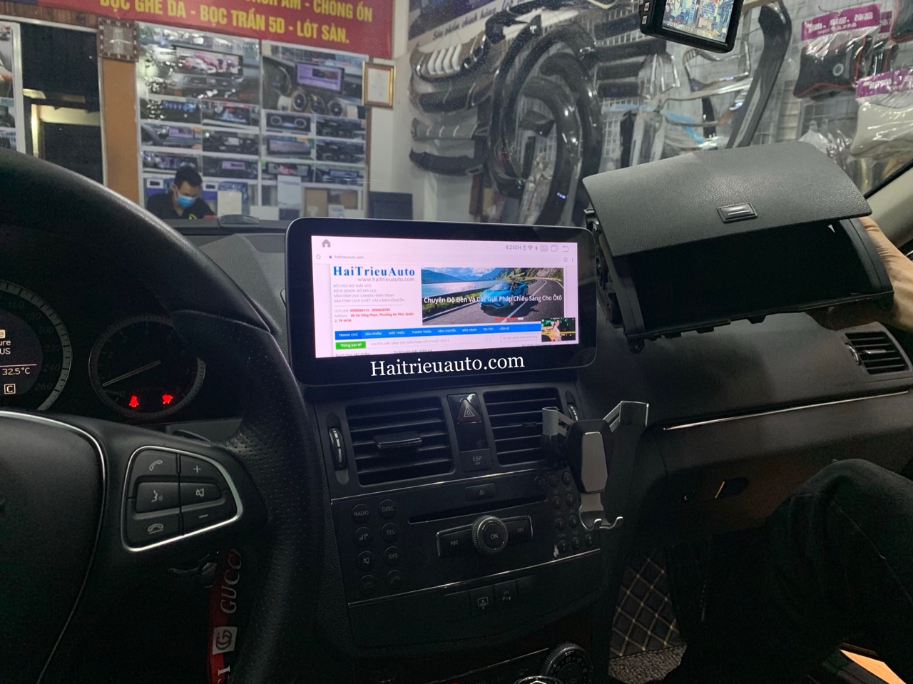 Màn hình android cho xe Mercedes C250 2010 6 Image