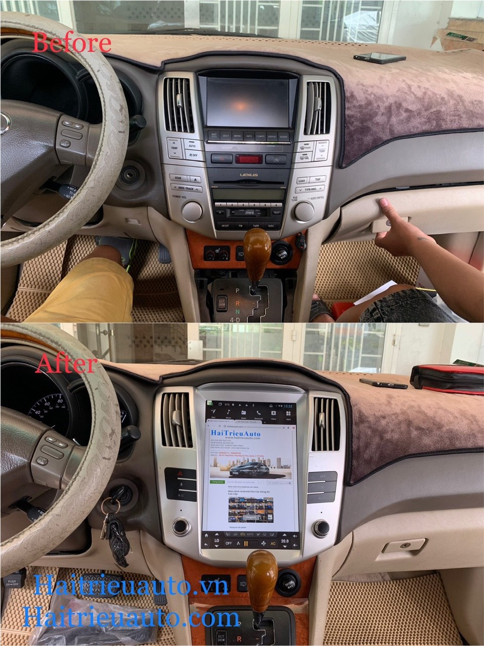 màn hình android tesla theo xe lexus Rx350 5 Image