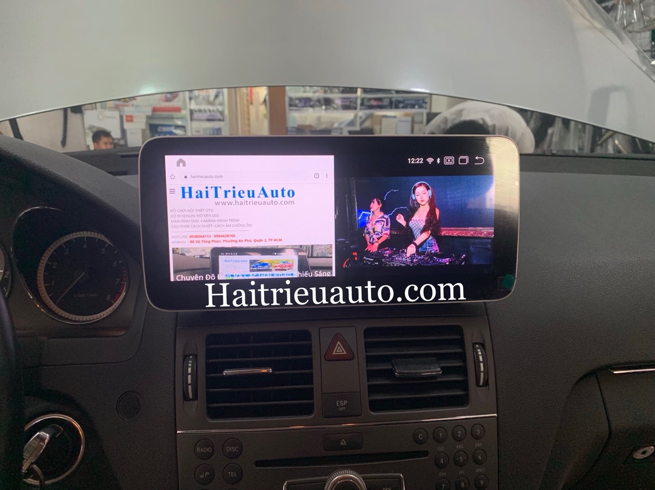 Màn hình android cho xe Mercedes c300 2010 6 Image