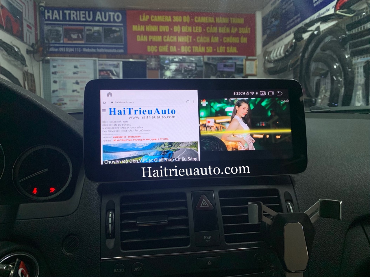 Màn hình android xe Mercedes C200 6 Image