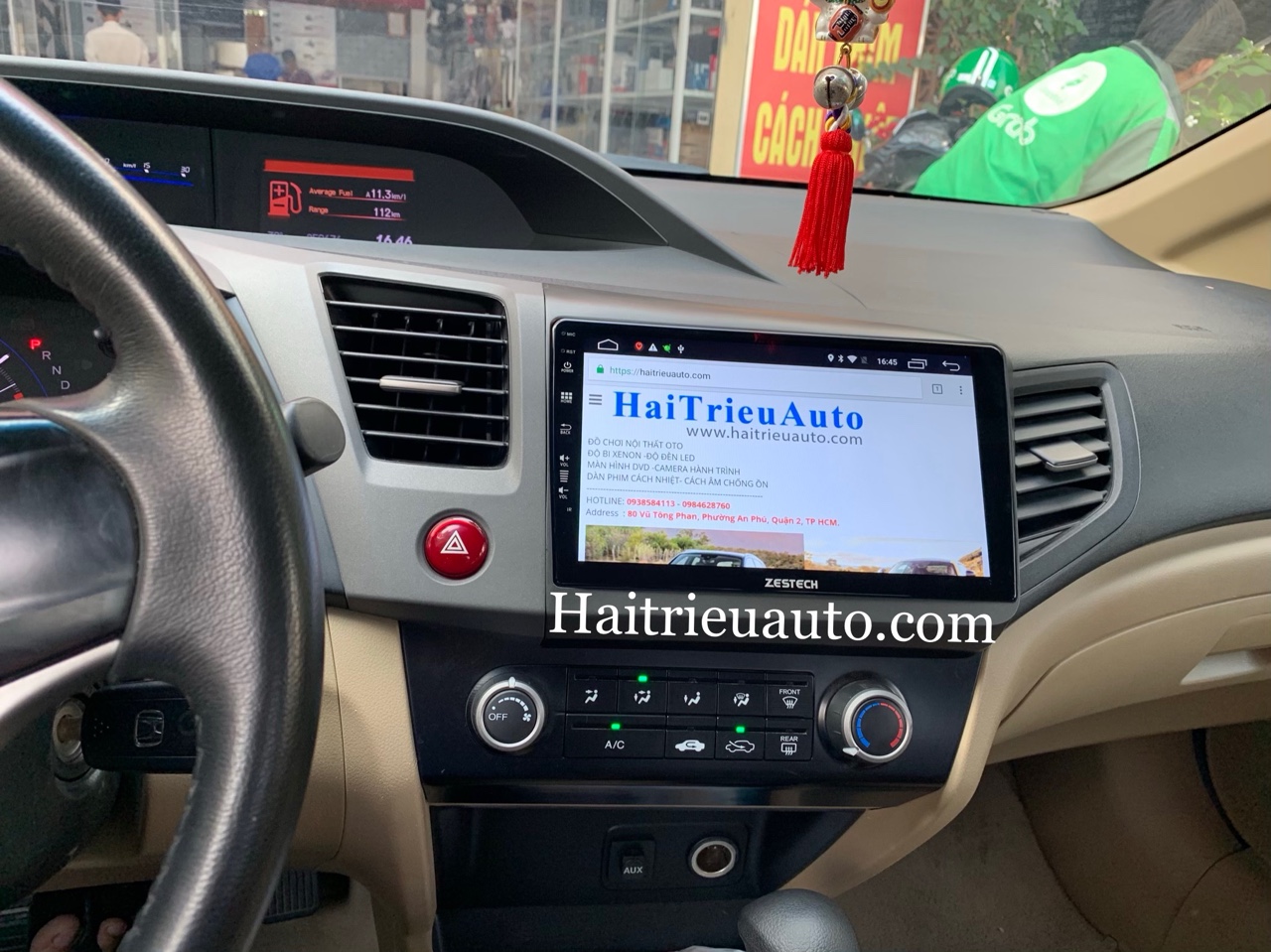 Màn hình android zestech theo xe honda civic 2013 2 Image