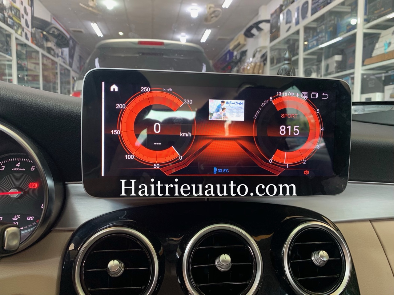 Màn hình android theo xe Mercedes C200 2016 6 Image