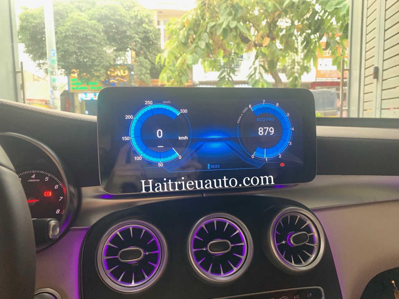 Màn hình android theo xe Mercedes GLC 300 6 Image