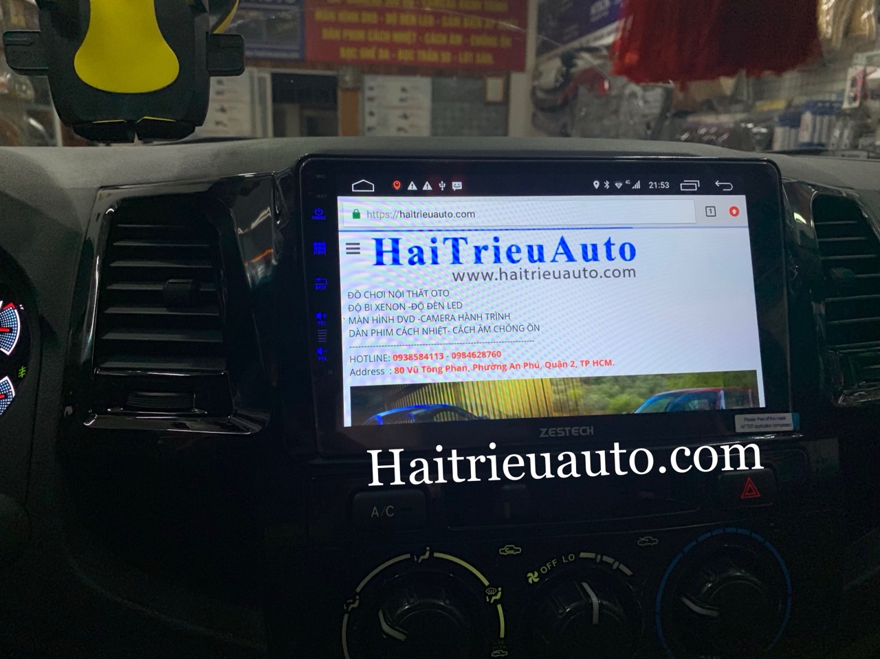 MÀn hình android zestech theo xe Fortuner 2013 3 Image
