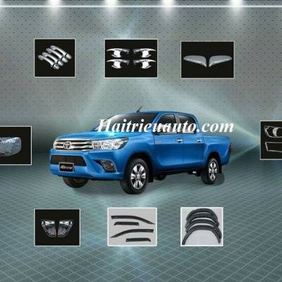 Chén cửa đen cho Hilux 2017