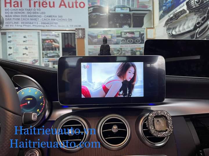 màn hình android theo mercedes C 2021 3 Image