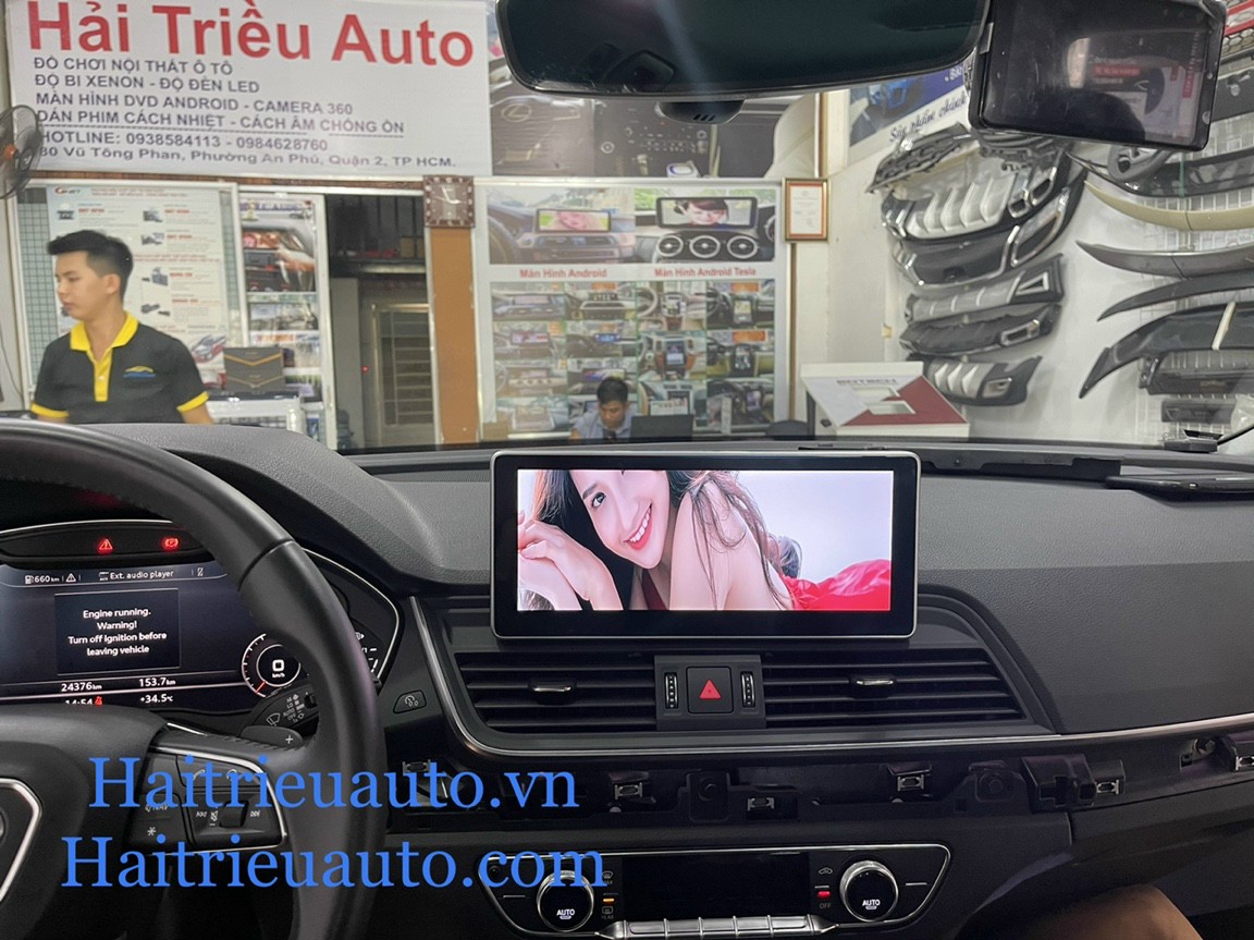 màn hình android theo xe audi Q5 2018 6 Image