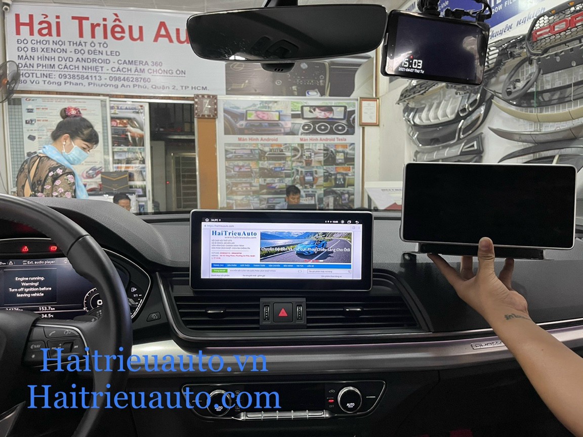 màn hình android theo xe audi Q5 2018 3 Image