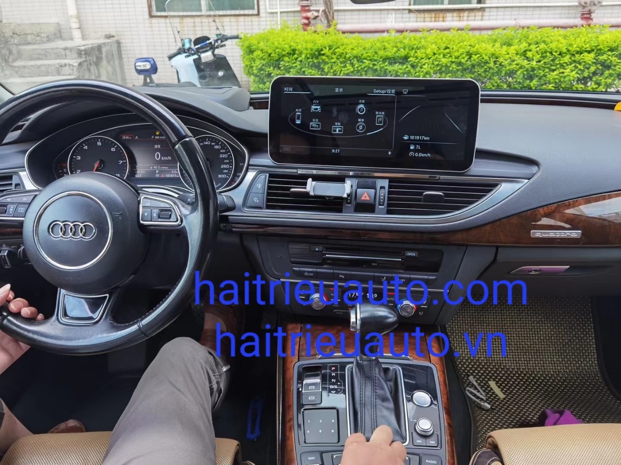 màn hình android theo xe audi A6 2017 2 Image