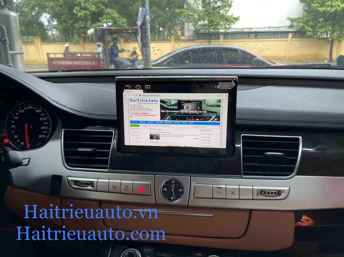 màn hình android theo xe audi A8 2 Image
