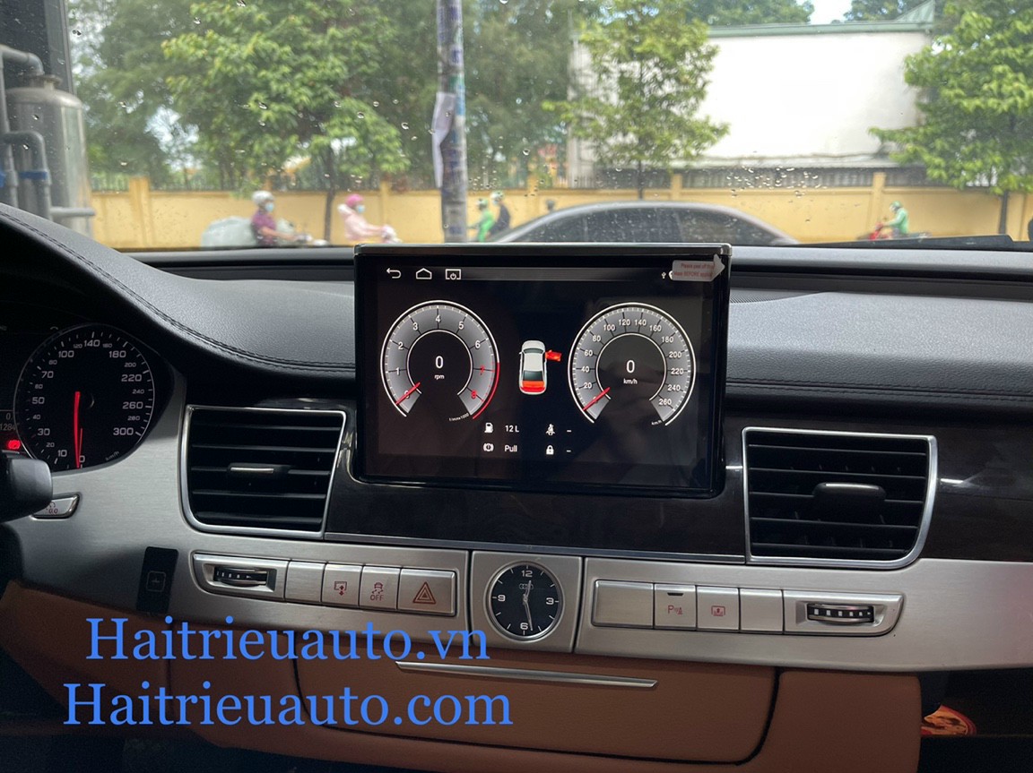 màn hình android theo xe audi A8 3 Image