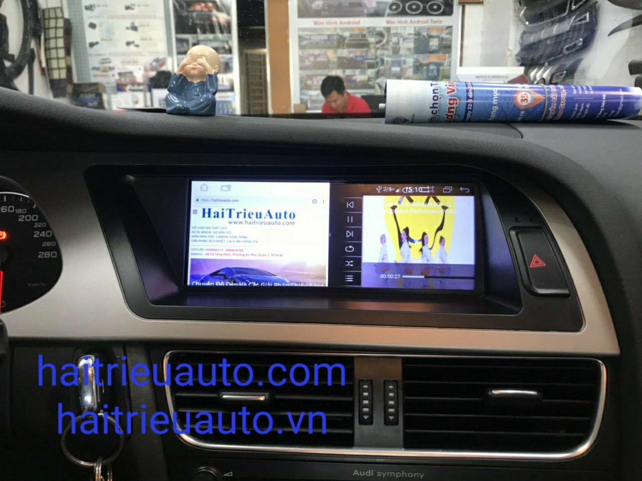 màn hình android xe audi A4 6 Image