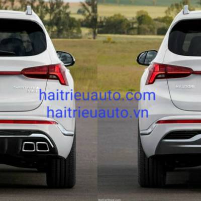 mặt ca lăng độ xe santafe 2021