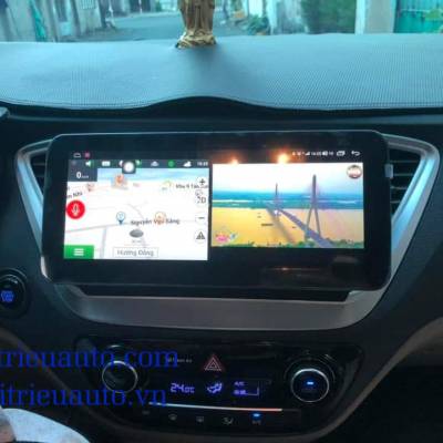 màn hình android 12in xe Hyundai Snatafe