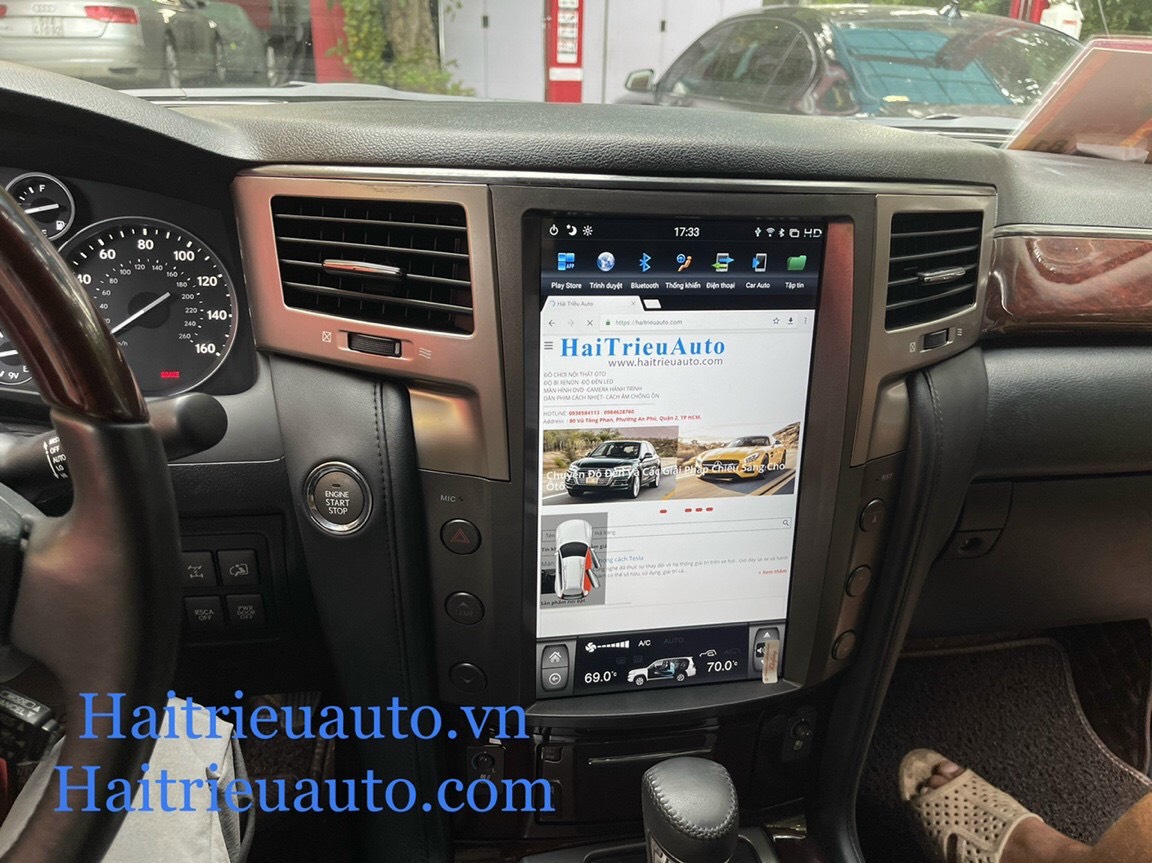 Màn hình android tesla xe Lexus LX570 2 Image