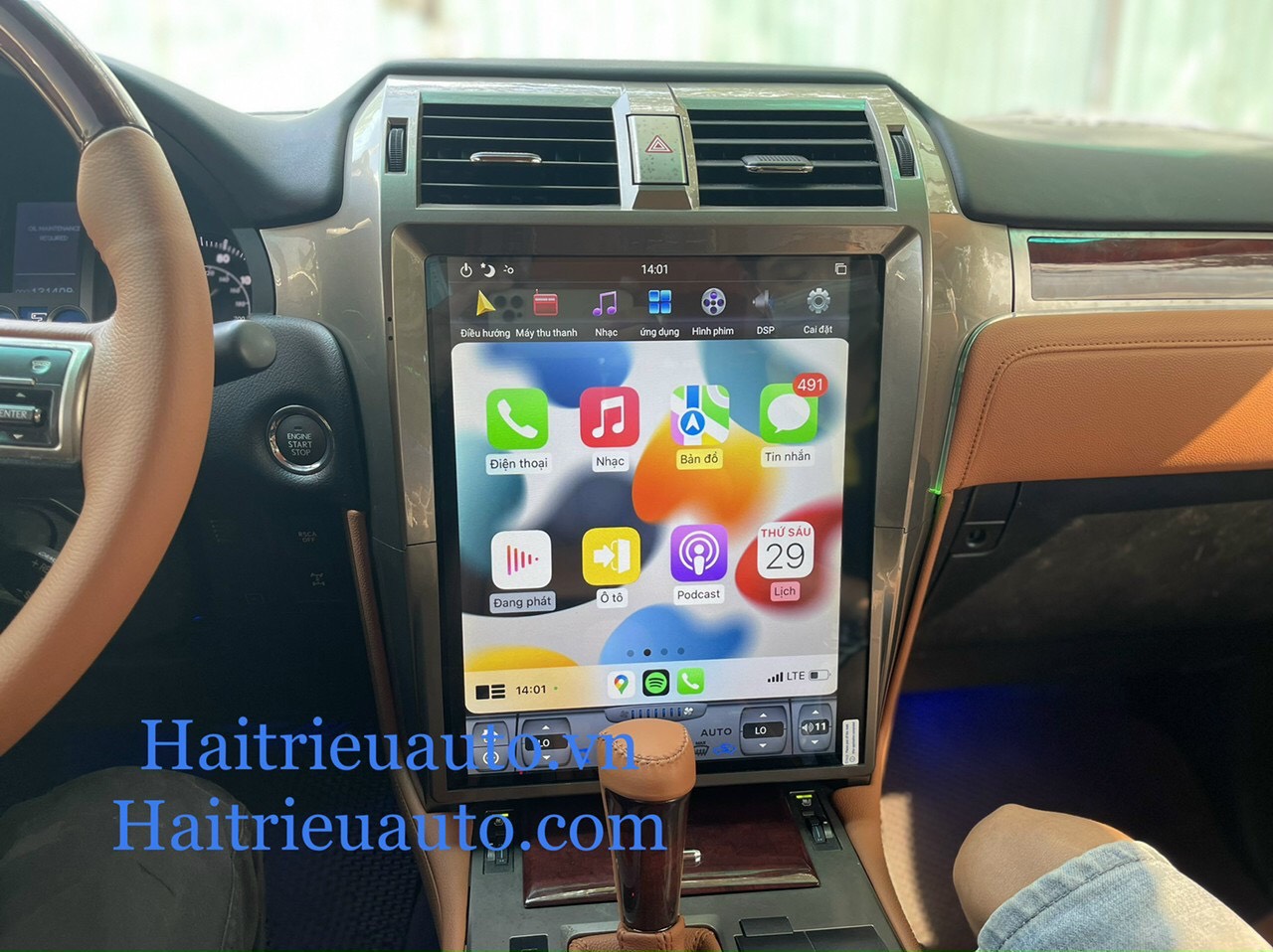 Màn hình android tesla xe Lexus GX 460 5 Image