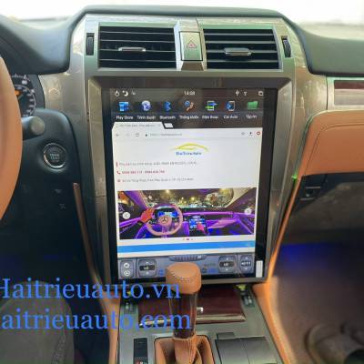 Màn hình android tesla xe Lexus LX570