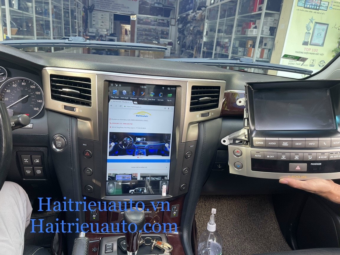 Màn hình android tesla xe Lexus Lx 570 2014 2 Image
