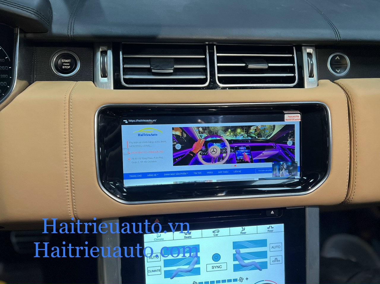 màn hình android theo xe Range Rover Vogue 2 Image