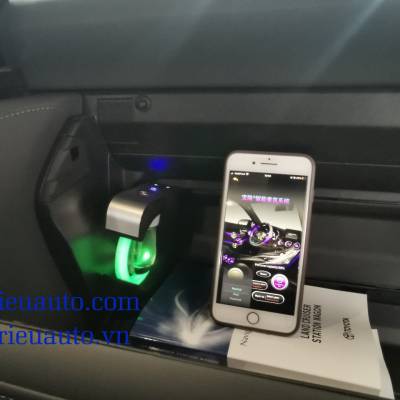 Màn hình android gối đầu xe Land cruiser