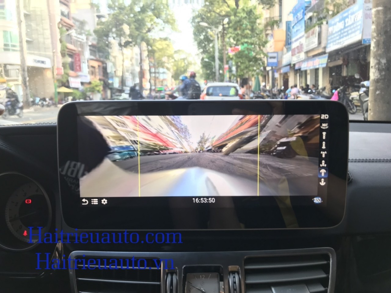 Màn hình android liền camera 360 xe Merceders C 2012 3 Image