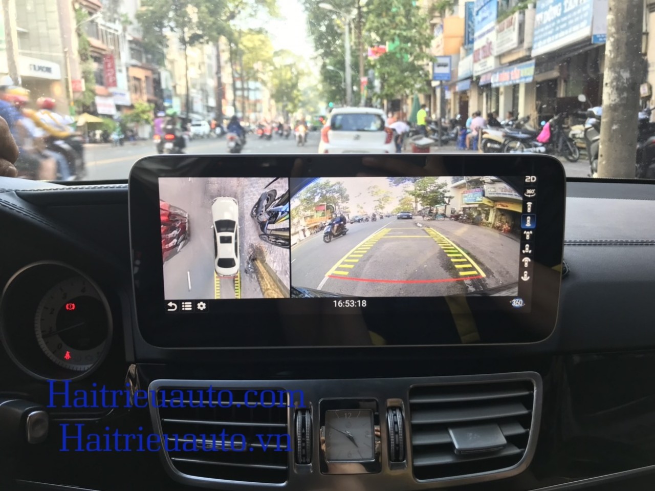 Màn hình android liền camera 360 xe Merceders C 2012 2 Image