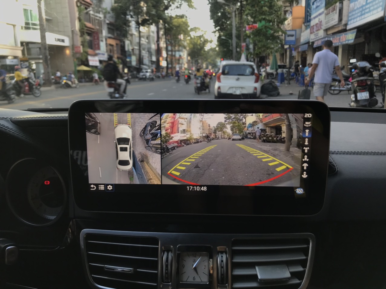 Màn hình android Omas 360 xe mercedes E 2014 2 Image