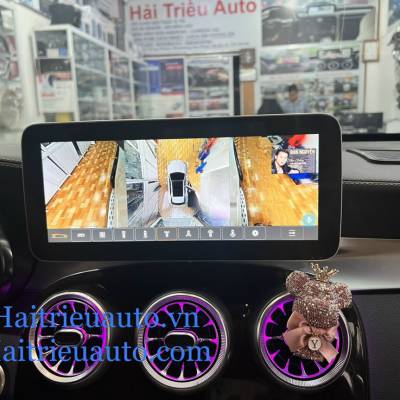 Màn hình android liền camera 360 xe Mercedes GLC
