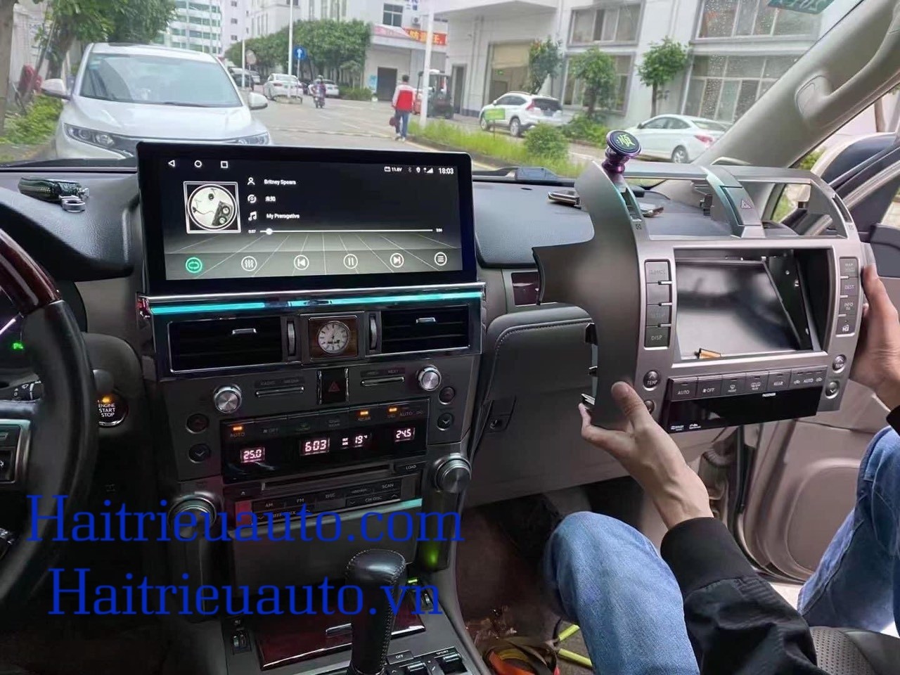 Màn hình android Omas xe Lexus GX460 2011-2016 2 Image