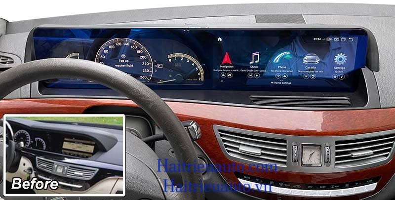 Màn hình android xe Mercedes S 3 Image