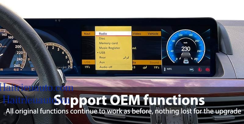 Màn hình android xe Mercedes S 4 Image