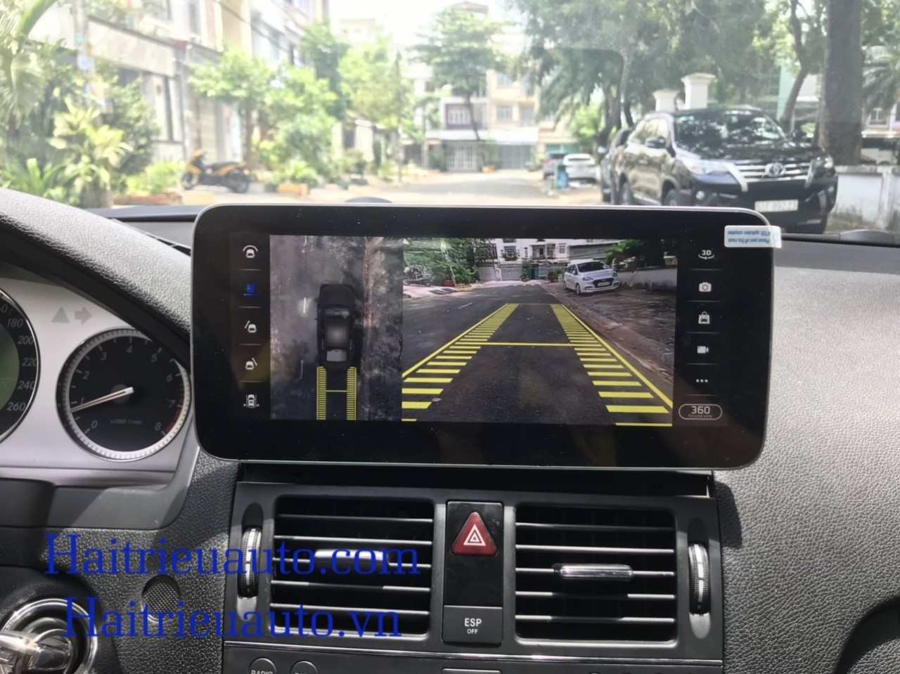 Màn hình android liền camera 360 xe Mercedes C 2010 5 Image
