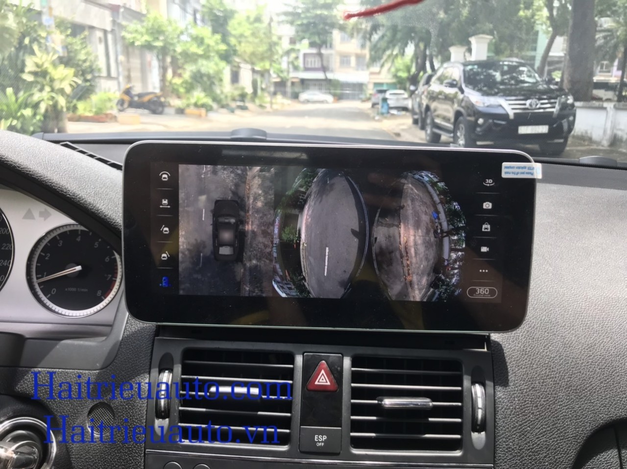 Màn hình android liền camera 360 xe Mercedes C 2010 6 Image