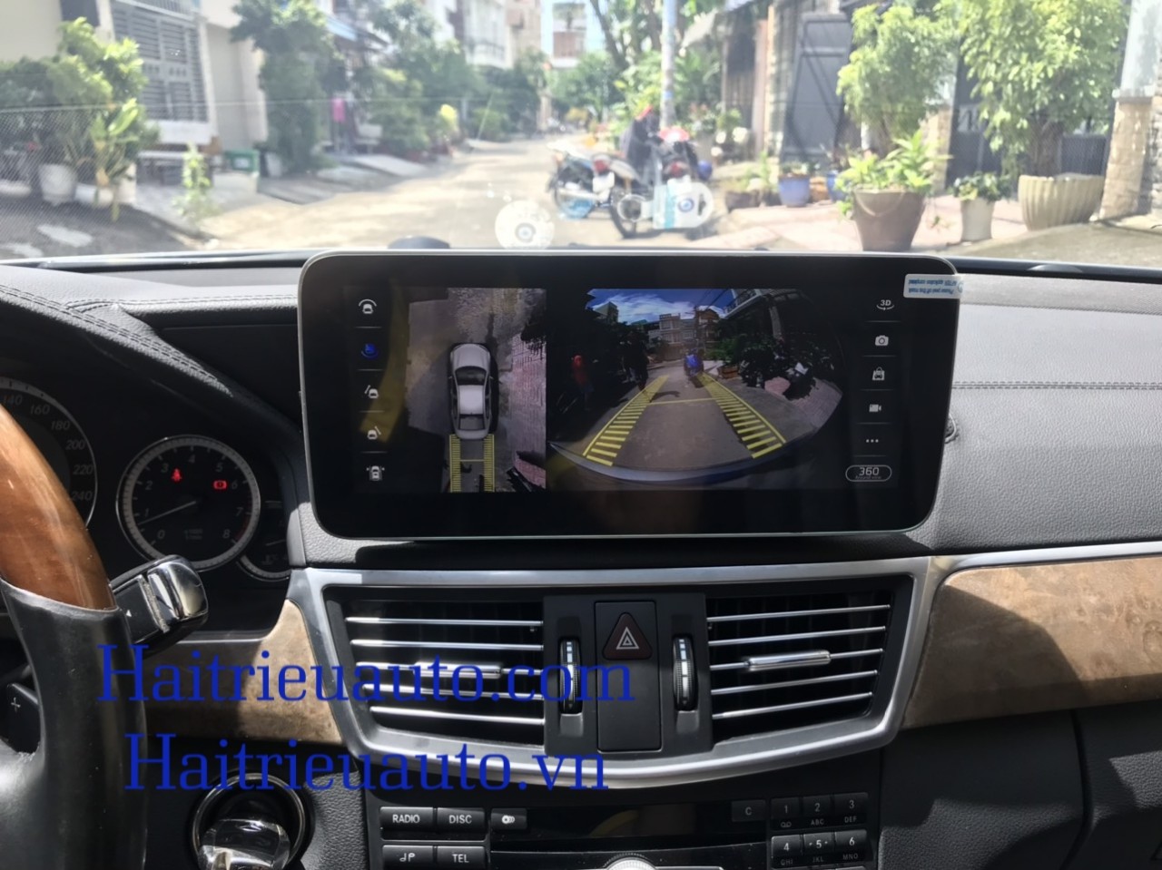 Màn hình android liền camera 360 xe Mercedes E 2010 4 Image
