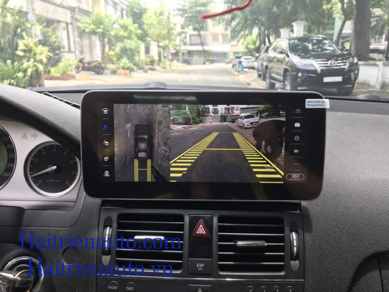 Màn hình android liền camera 360 xe Mercedes C 2010 2 Image