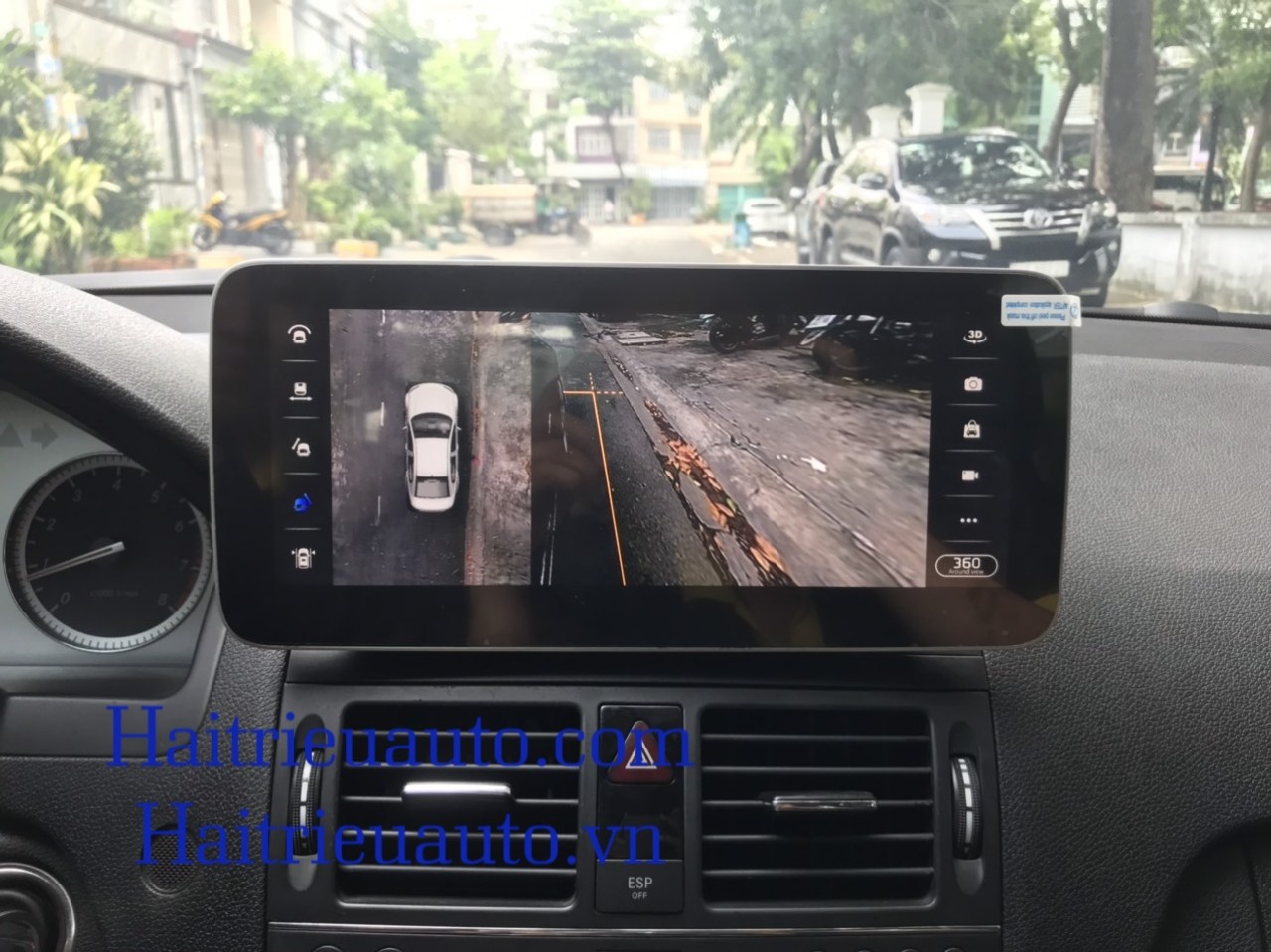 Màn hình android liền camera 360 xe Mercedes C 2010 3 Image