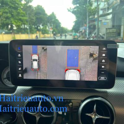 Màn hình android liền camera 360 xe Mercedes E 2010