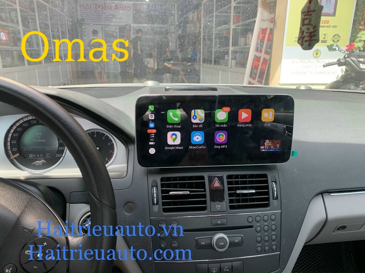 Màn hình android Omas Pro xe mercedes C 2010 3 Image